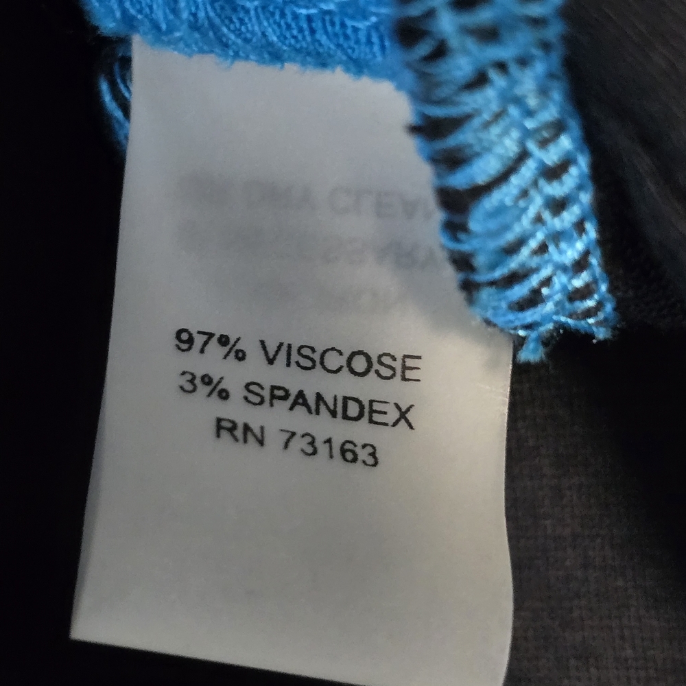 Cable & Gauge Blue and Black Blouse Elegant Design Size S - Picture 8 of 13